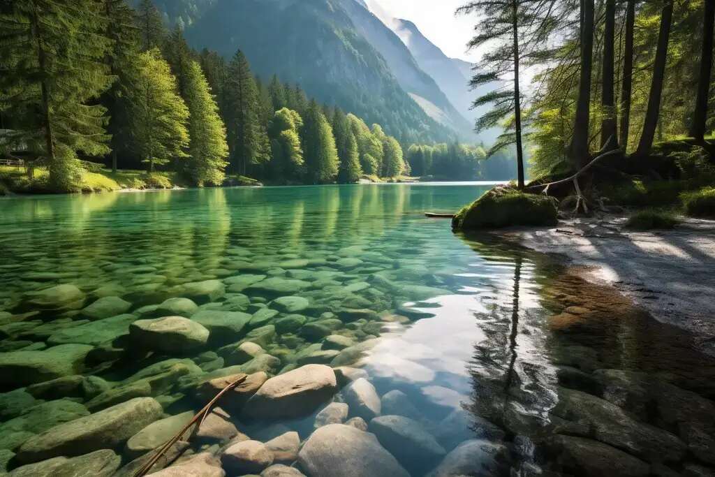 An alpine lake representing the journey toward self-understanding and personal growth in anxiety therapy
